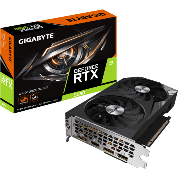 Видео карта GIGABYTE RTX 3060 WINDFORCE OC 12GB GDDR6 