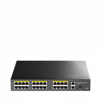 Switch Cudy FS1026PS1, 24-Port 10/100M PoE+ Switch 2 x Gigabit ports, 1 x SFP Slot