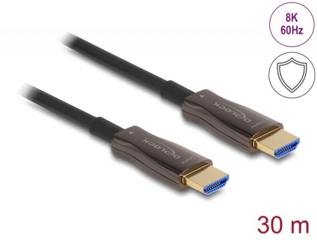 Оптичен кабел Delock, HDMI 8K, 60Hz, 48Gbps, 30 m 