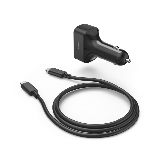 Зарядно за лаптоп за кола HAMA, USB-C, (PD), 5-20 V/ 65 W, 200018 