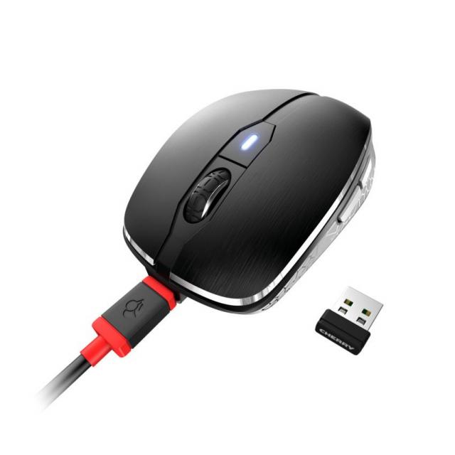 Безжична мишка CHERRY MW 8C ADVANCED, USB, Bluetooth/2.4Ghz, Черна 