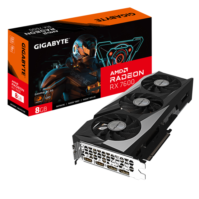 Graphic card GIGABYTE RX 7600 GAMING OC 8GB GDDR6 