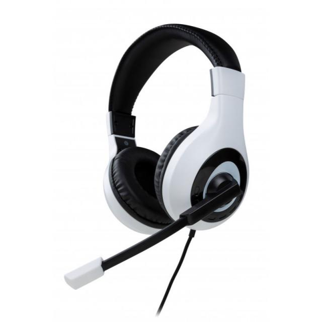 Геймърски слушалки Nacon Bigben PS5 Official Headset V1 White, Микрофон, Бял 