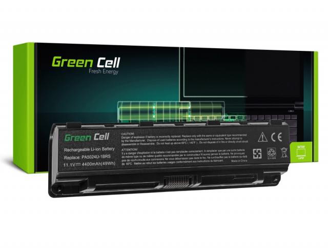 Батерия  за лаптоп GREEN CELL, TOSHIBA PA5023/PA5024 Satellite C850 C855 C870  L850 L855, 10.8V, 4400mAh 