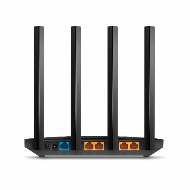 Безжичен рутер TP-Link Archer C6U AC1200, 2.4/5 GHz, 300 - 867Mbps, 10/100/1000 