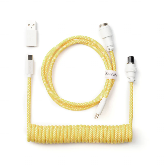 Cable Keychron Coiled Aviator Yellow 