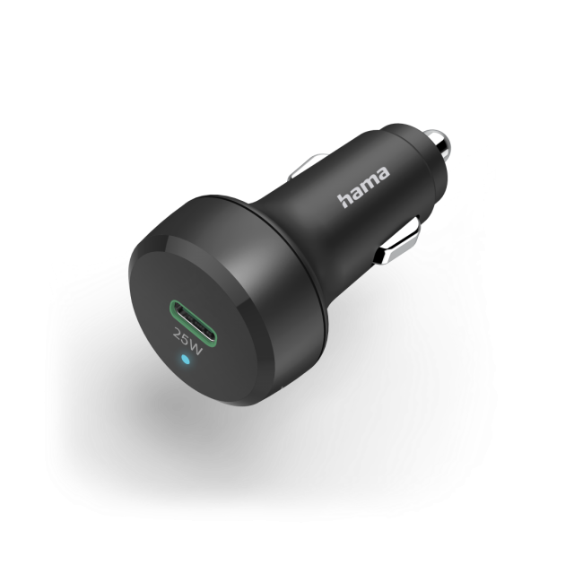 Car Charger, USB-C, Qualcomm, 25 Watt, HAMA-201638 