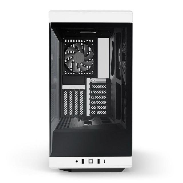 Кутия HYTE Y40 Tempered Glass, Mid-Tower, Бяло и Черно 