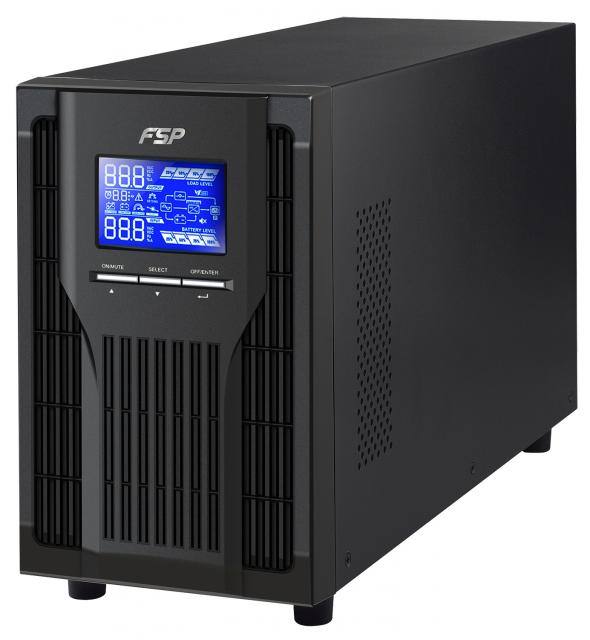 UPS FSP Group Champ Tower, 1000VA, 900W, OnLine, LCD, 3xIEC 