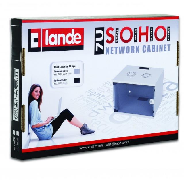 LANDE NETbox SOHO Cabinet, 540x400mm, 9U , 19" 