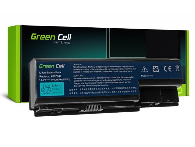 Батерия  за лаптоп GREEN CELL, Acer Aspire 7720 7535 6930 5920 5739 5720 5520 5315 5220  AS07B32, 14.8V, 4400mAh 