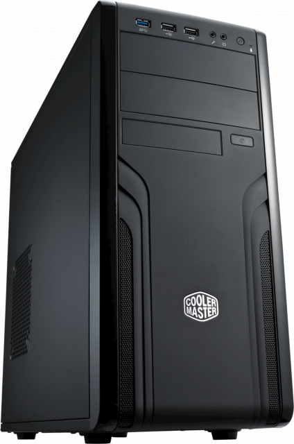 Кутия Cooler Master CM Force 500 FOR-500-KKN1, ATX, Черна 