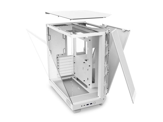 Кутия NZXT H6 Flow Matte White - Middle Tower 