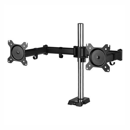 Desk Mount Dual Monitor Arm ARCTIC Z2 (Gen3), 34", 15 kg, 4 x USB 2.0, Black 