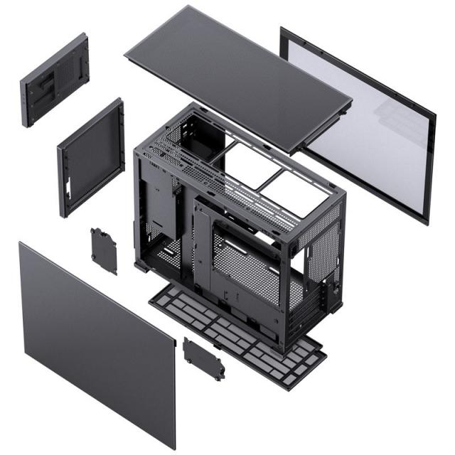 Кутия Jonsbo D31 Screen TG, mATX, Черна 