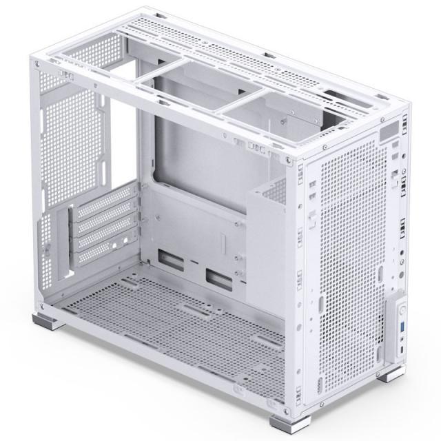 Case Jonsbo D31 Mesh Screen TG, mATX, White 