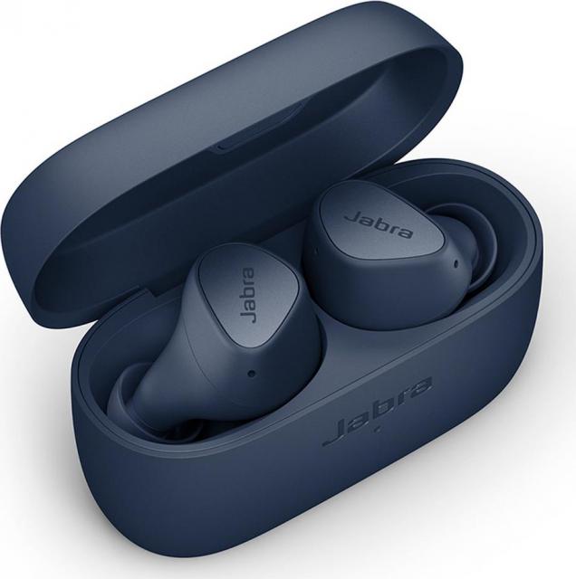 Блутут слушалки Jabra Elite 4, Navy 