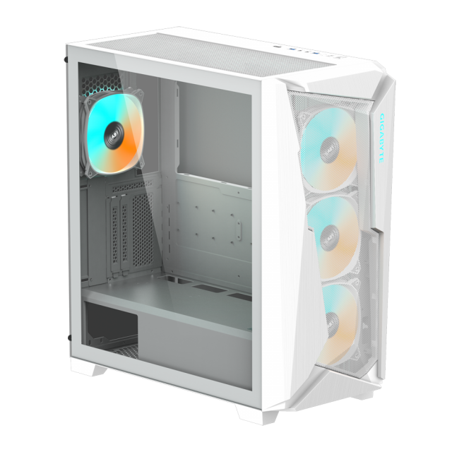 Case Gigabyte C301 WHITE V2, TG, Mid-Tower 