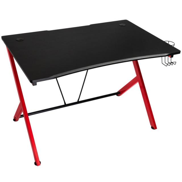 Gaming desk Nitro Concepts D12, Black/Red 