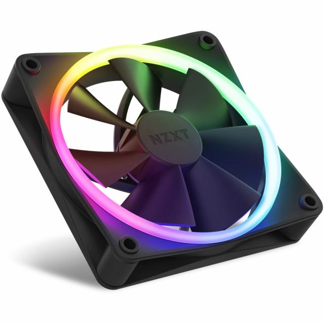 Комплект вентилатори NZXT F120 RGB Black 3 броя и NZXT RGB контролер 