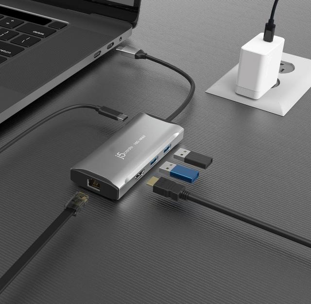 Докинг станция j5create JCD392 100W, USB-C, 10Gbps, 4K60 