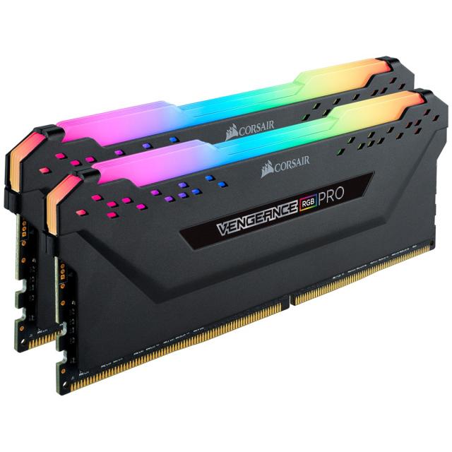 Памет Corsair Vengeance PRO RGB Black 16GB(2x8GB) DDR4 3600MHz CMW16GX4M2Z3600C18 