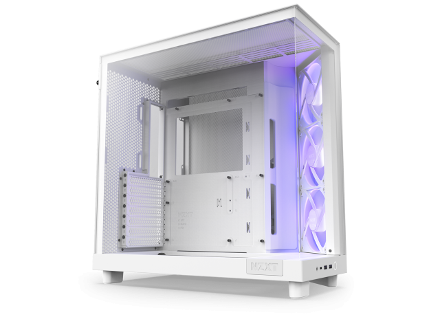 Case NZXT H6 Flow RGB Matte White - Middle Tower 