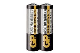 Zinc carbonic zinc battery GP  R6 AA 2 pcs. SUPERCELL 15PL-S2  1.5V