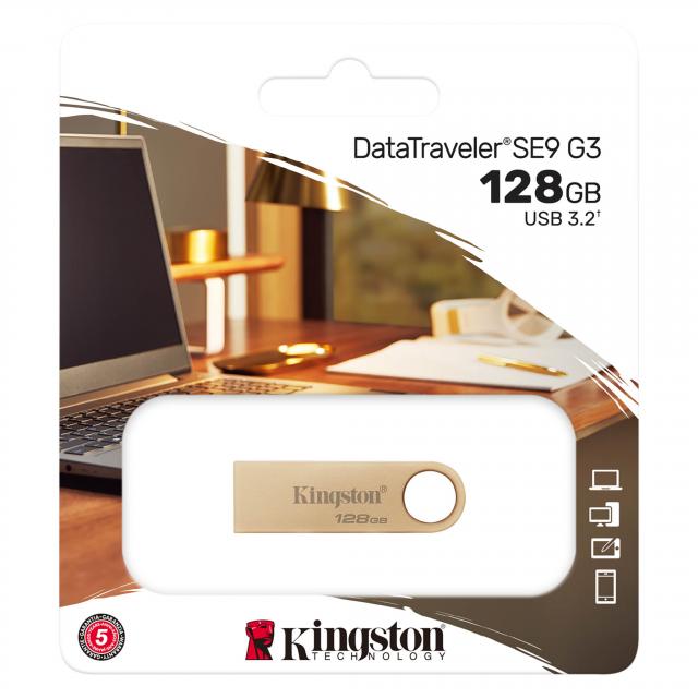 USB stick KINGSTON DataTraveler SE9 G3, 128GB, USB 3.2 Gen 1 