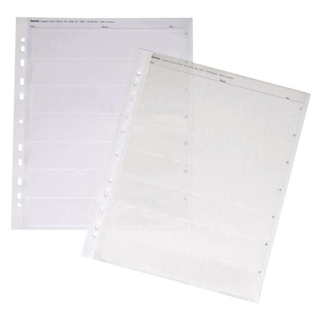 Hama Negative Sleeves, PP, 7 Strips of 6 Negatives, 24x36 cm, 100 pcs 