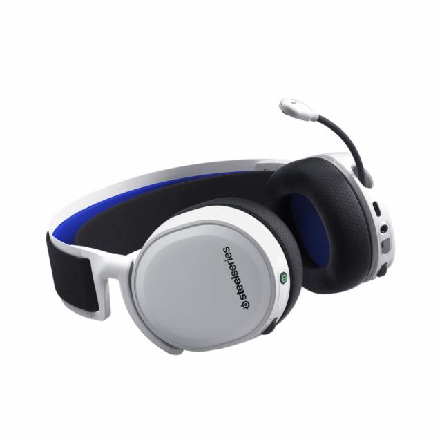 Геймърски слушалки SteelSeries, Arctis 7P+, Микрофон, Бял 