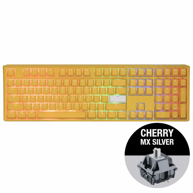 Mechanical Keyboard Ducky One 3 Yellow Full-Size, Cherry MX Silver 