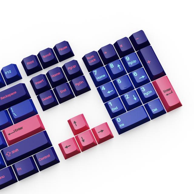 Капачки за механична клавиатура Keychron Cherry Profile Double - Shot PBT Full Set 219 Keycaps - Player 