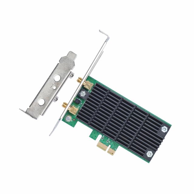 Безжичен адаптер TP-LINK Archer T4E, AC1200 dual band, PCI-EX, две външни антени 