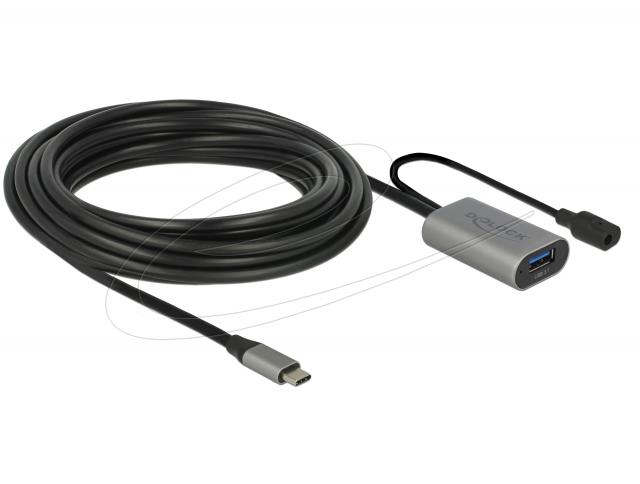 Delock Active extension cable USB-C to USB-A female 5m 