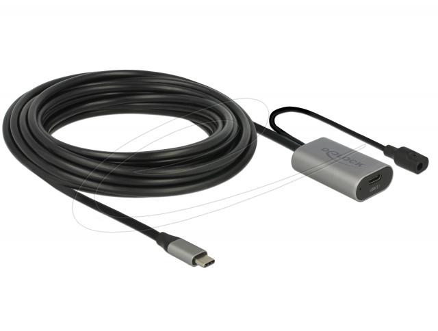 Delock Active extension cable USB-C to USB-C female 5m 