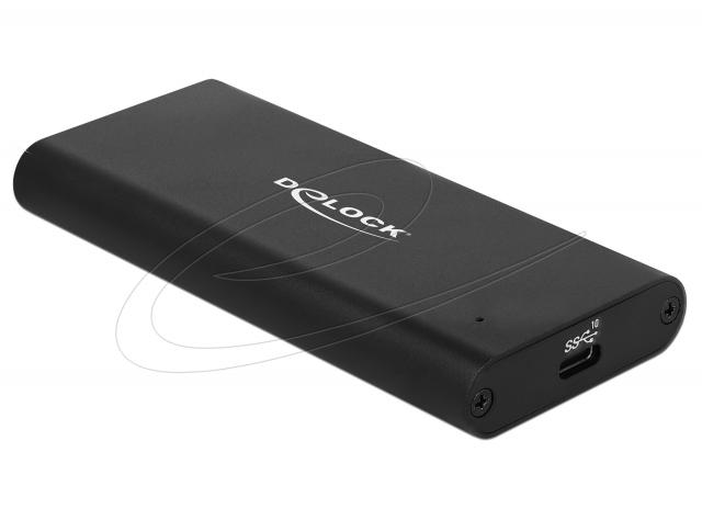 Delock External Enclosure for M.2 NVMe PCIe SSD with SuperSpeed USB 10 Gbps (USB 3.1 Gen 2) USB Type-C™ female 