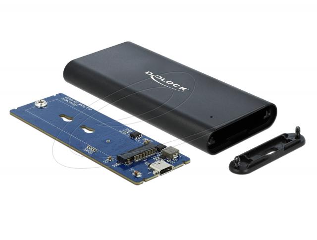 Delock External Enclosure for M.2 NVMe PCIe SSD with SuperSpeed USB 10 Gbps (USB 3.1 Gen 2) USB Type-C™ female 