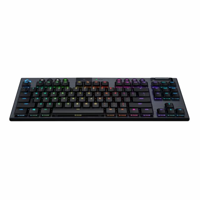 Безжична геймърска механична клавиатура Logitech, G915 TKL Black Lightsync RGB, GL Linear суичове 