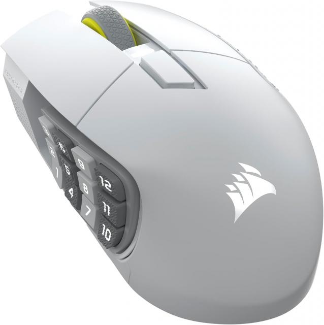 Gaming optical mouse CORSAIR SCIMITAR ELITE WIRELESS SE White, 33000 DPI 