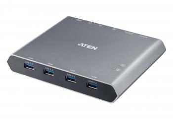 KVM switch ATEN US3311, 2-ports, 4K, DisplayPort, USB-C, (Supports up to 8K)