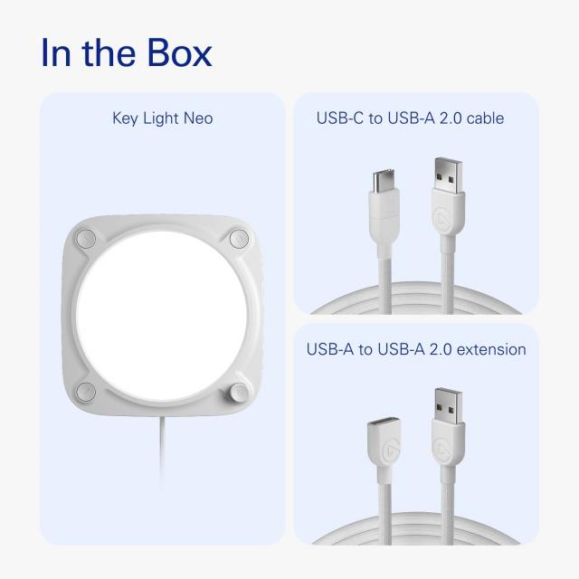 Elgato Key Light Neo without Monitor Mount - White 