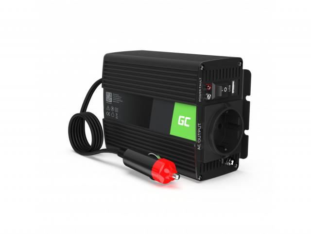 Inverter 12/220 V  DC/AC 150W/300W  Pure sine wave GREEN CELL 