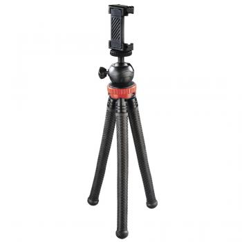 Hama "FlexPro" Tripod for Smartphone, GoPro and Photo Cameras, 27 cm, red