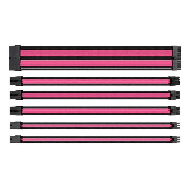 Sleeved Cable Extension Kit Thermaltake TtMod Black/Pink 