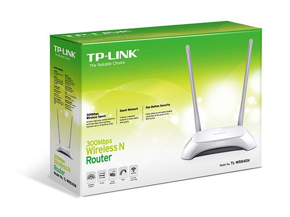 Wireless Router TP-LINK TL-WR840N, 300Mbps 