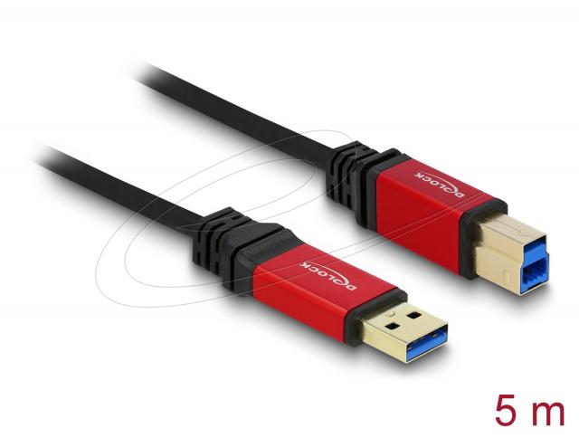 Delock USB 5 Gbps Cable Type-A male to USB 5 Gbps Type-B male 5 m Premium 