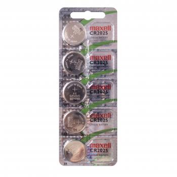 Button Battery  Lithium  MAXELL CR2025 3V  5 pcs. in blister / price for 1 BATTERY /