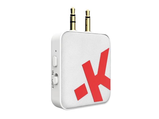 Аудио адаптер Skross, 3.5 mm jack към Bluetooth, Бял 