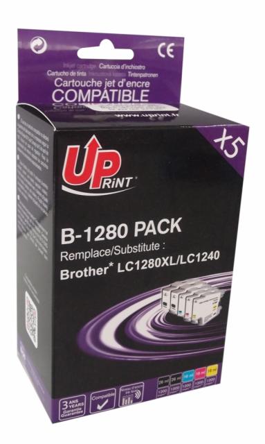 Ink cartridge UPRINT LC1280XL / LC1240, BROTHER, (BK+C+M+Y) 